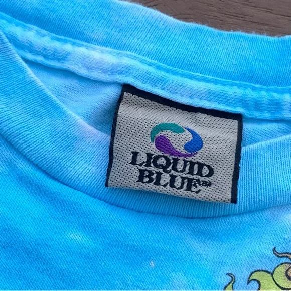 Vintage Liquid Blue Grateful Dead Parachute Bears T-Shirt